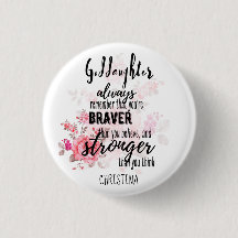 Teenage GODDAUGHTER Motivational Quote Floral