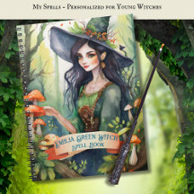 Teenage GREEN Witch Spells Book Grimoire
