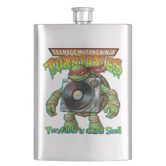 teenage mutant ninja turntable hip flask