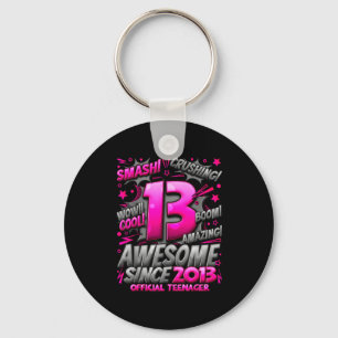 Teenager 13 Year Old Boys 13th Birthday Boy  Keychain