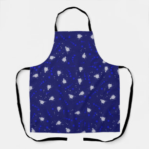 teenager blue and white fun   apron