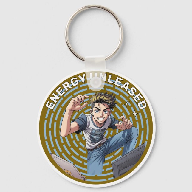 teenager boy keychain (Front)