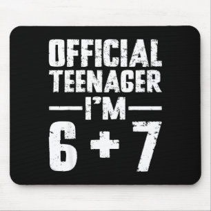 Teenager I'm 13th Birthday 6 7 Meme Six Seven Slan Mouse Pad