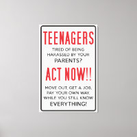 Teenagers, Tired of Being Harassed? Act Now!!