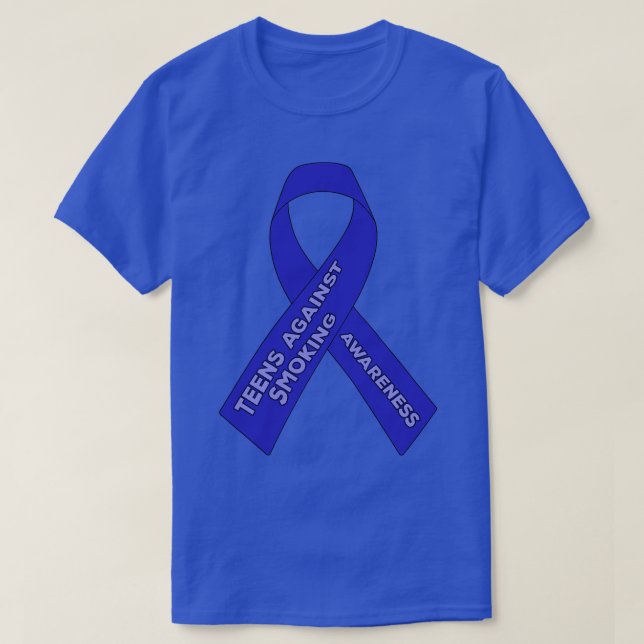 Teens Against Smoking Awareness T-Shirt (Design Front)