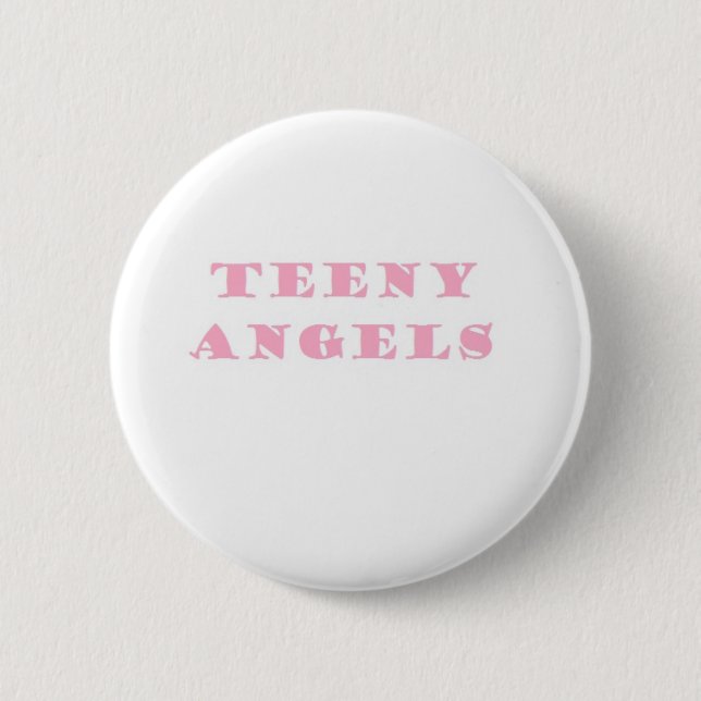 teeny angels 2 inch round button (Front)