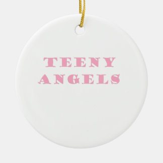 teeny angels ceramic ornament
