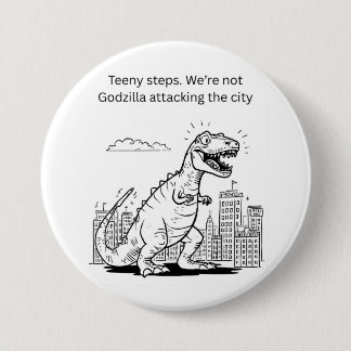 Teeny Steps 3 Inch Round Button