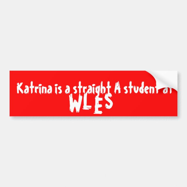 teeny tiny bumper sticker (Front)