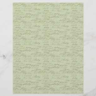 Teeny Toes GRN Dual Sided Scrapbook Paper