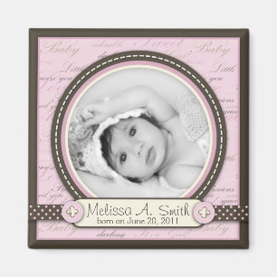 Teeny Toes Pink Photo Magnet B2