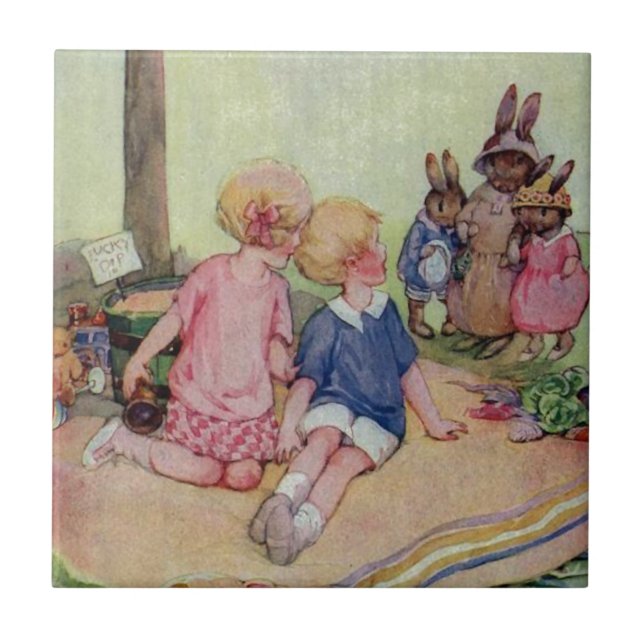 Teeny Weeny Bunny Family Tile (Front)