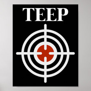 Teep Target Bullseye Muay Thai Kick Boxing Mma Fig Poster