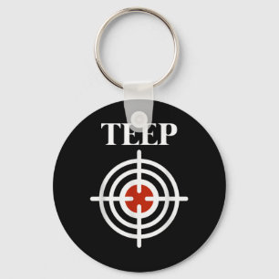 Teep Target Bullseye Muay Thai Kick Boxing MMA Keychain