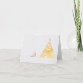 Teepee Card