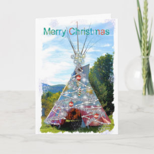 TeePee Joyeux Noël Carte