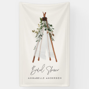 Teepee modern foliage bohemian backyard stylish banner