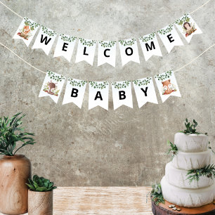 Teepees and Tiny Toes Bunting Banner