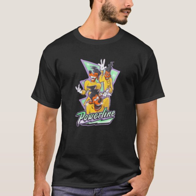Teeprous Cartoon-A-Goofy-Movie-Powerline-Airbrushe T-Shirt (Front)