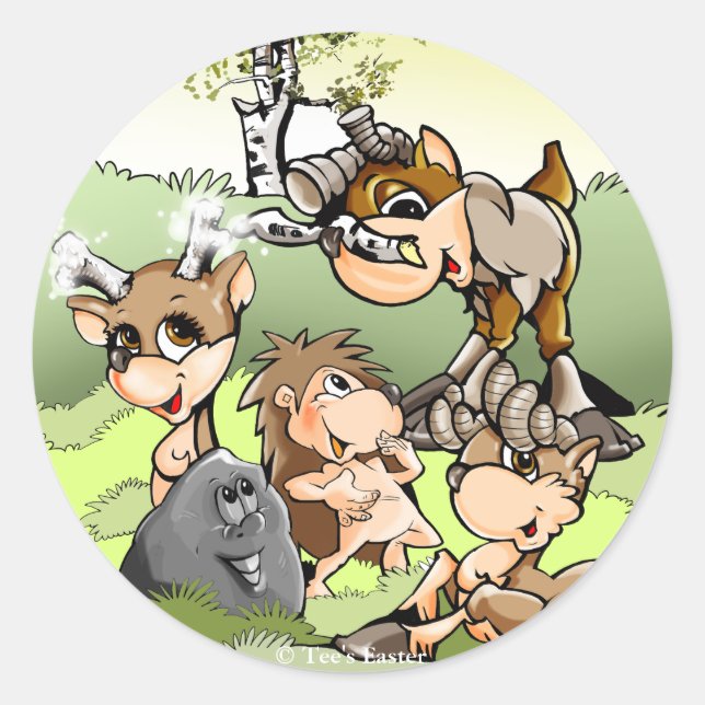 Tee's Easter Stickers (Front)