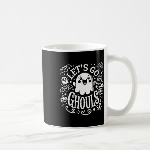 Tees Halloween Lets Go Ghouls Ghost Toddler Women Coffee Mug