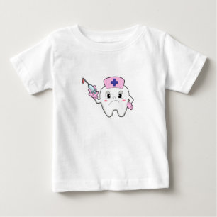 Teeth as Nurse with Syringe.PNG Baby T-Shirt