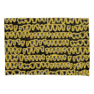 Teeth Dentist Dentistry Orthodontist NEON yellow Pillowcase
