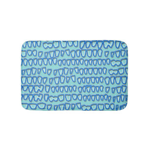 Teeth Dentist Dentistry Orthodontist Oral NEON Bath Mat