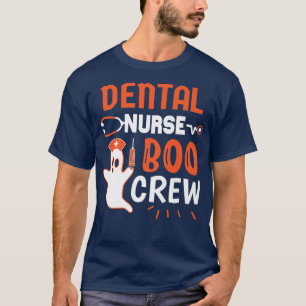 Teeth Ghost Pumpkin Witch Cute Dental Halloween De T-Shirt