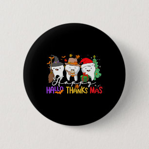 Teeth Halloween Thanksgiving Christmas Kids Men De 2 Inch Round Button