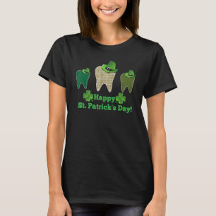 Teeth Leprechaun Hat Happy Saint Patrick's Day Den T-Shirt