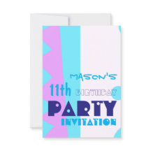 Teeth of the Monster 11th Birthday Party Invitatio