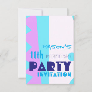 Teeth of the Monster 11th Birthday Party Invitatio Invitation