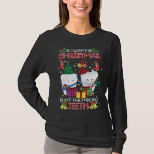 Teeth Santa Hat Ugly Christmas Sweater For Dental