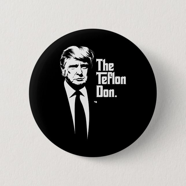 Teflon Don Trump Monochromatic Iconic Art  2 Inch Round Button (Front)