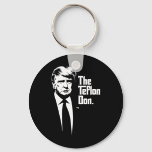 Teflon Don Trump Monochromatic Iconic Art  Keychain