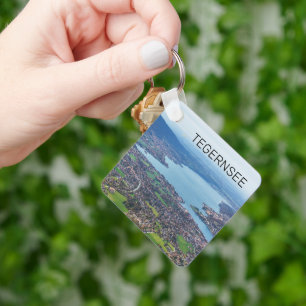 Tegernsee Bavaria Lake Germany Panorama Souvenir Keychain