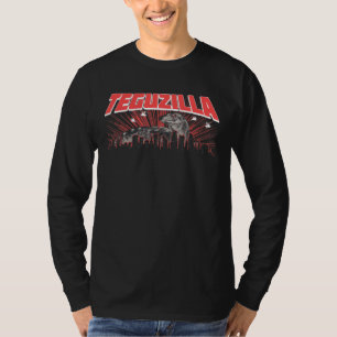Teguzilla Little Lizard Black & White Gecko Bearde T-Shirt