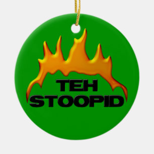 Teh Stoopid Christmas Ornament