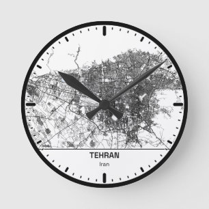 Tehran Clock City Line Art