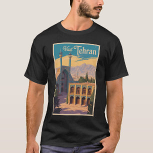 Tehran Iran Golestan Palace Illustration Travel T-Shirt