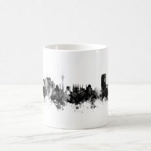 Tehran Iran Skyline Black White Coffee Mug