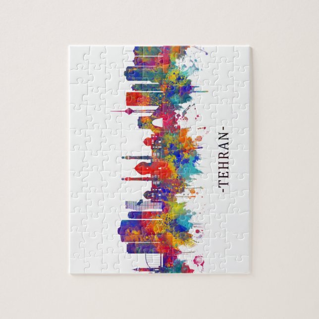 Tehran Iran Skyline Jigsaw Puzzle (Vertical)