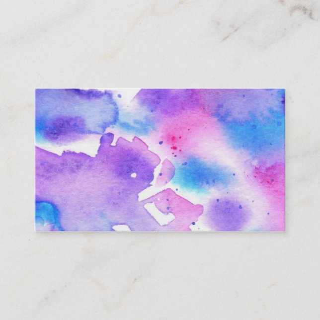 Teignez en nouant le carte de visite d'aquarelle (Devant)