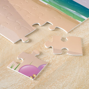 Teignmouth Beach Devon Vintage travel poster Jigsaw Puzzle