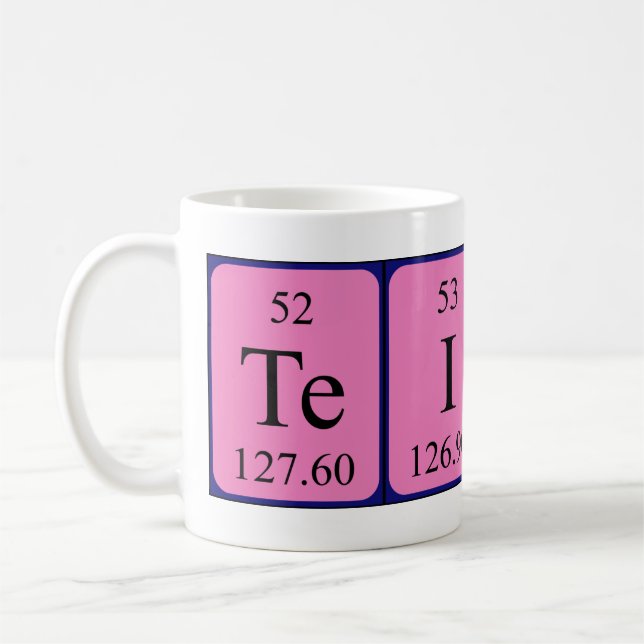 Teiko nom de table périodique mug (Gauche)