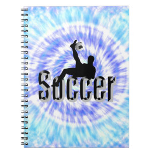 Teinture bleue Conception de soccer, Carnet