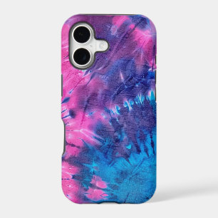 Teinture Tie Dye Rose Bleu Violet Texturé Grunge