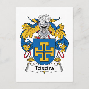 Teixeira Family Crest Postcard