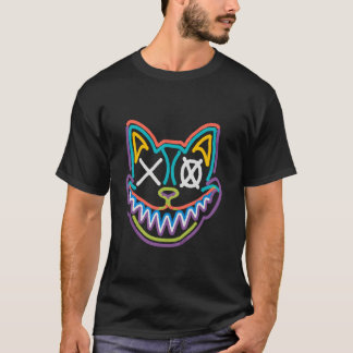 Tekk Party Zombie Cat EDM Rave DJ T-Shirt